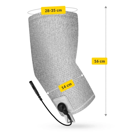 Vodivá páska pro elektrostimulaci lokte