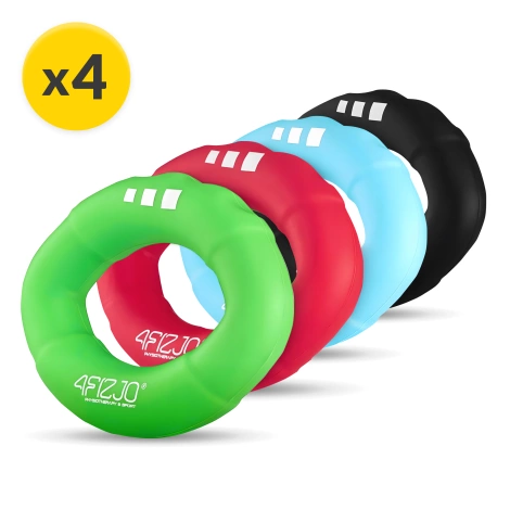 Sada 4 silikonových posilovačů zápěstí