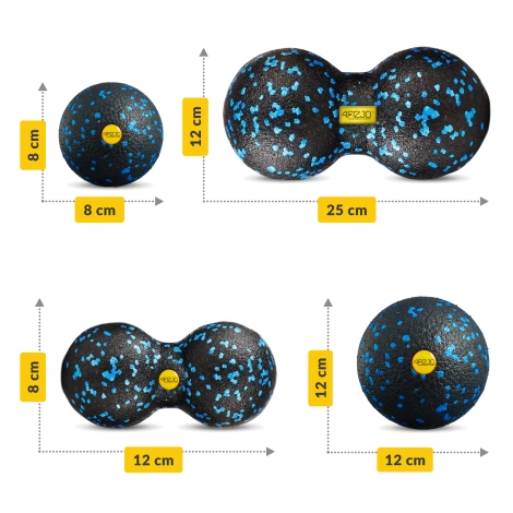 Sada masážních míčků a válců EPP 6 ks.