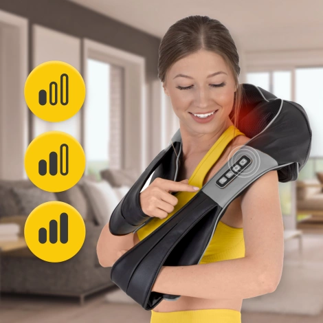 Bezdrátový masážní přístroj na krk SHIATSU ULTRA+