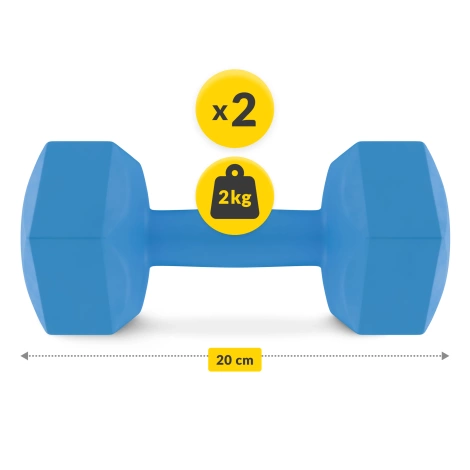 Neoprenové činky 2 x 2 kg