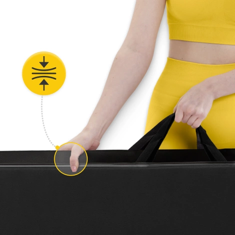 Skládací gymnastická žíněnka XL černá