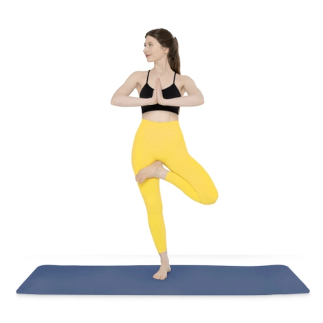 Podložka na cvičení TPE protiskluzová 0,6 cm tmavě modrá