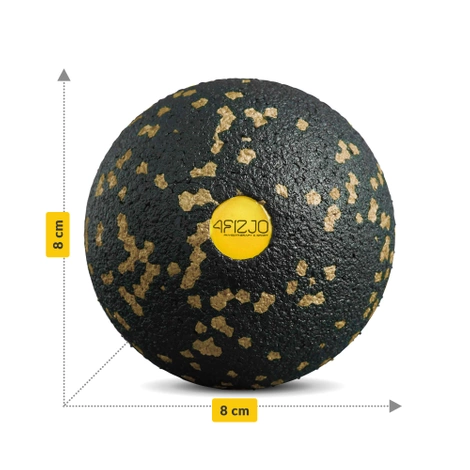 Masážní míček EPP 8 cm zlatý