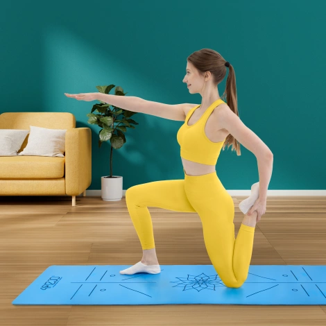 Kaučuková podložka na jógu YOGA MAT 4 mm