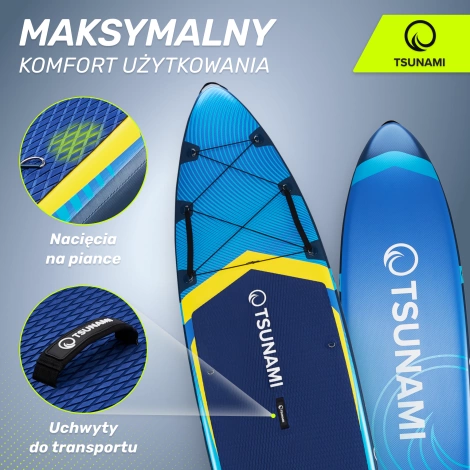Nafukovací paddleboard SUP PRO TSUNAMI 350 cm T13 modrý