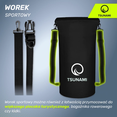 Nepromokavý vak 30 l TSUNAMI černý