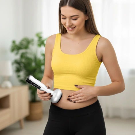 Elektrická masážní baňka proti celulitidě PRO bílá