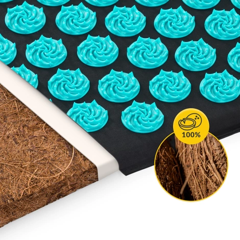 ECO akupresurní podložka s polštářem XL modrá