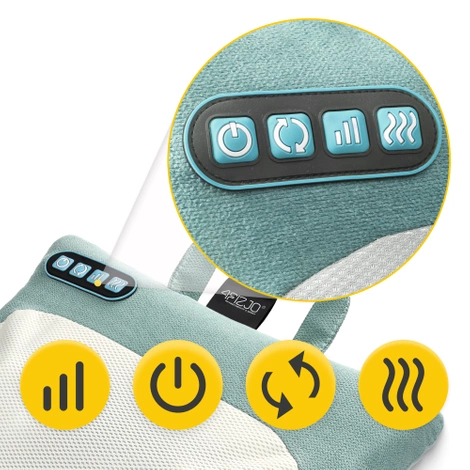 Masážní polštář s vyhříváním LITE zelený
