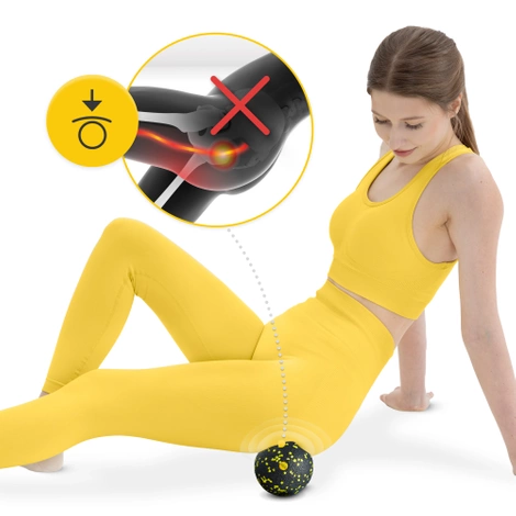 Masážní míček EPP 12 cm žlutý