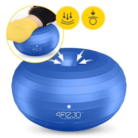 Gimnastický míč DONUT AIR BALL modrý