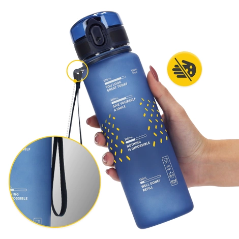Sportovní láhev na vodu 650 ml modrá