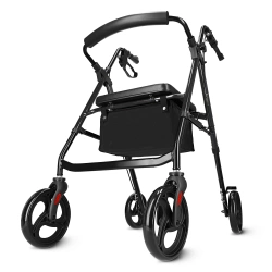 Čtyřkolové chodítko se sedátkem a taškou