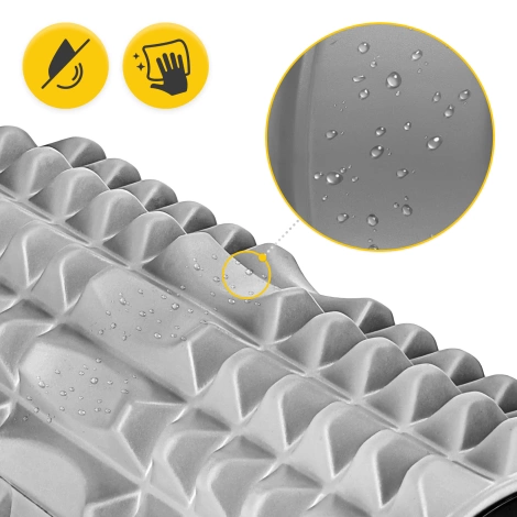 Masážní válec s výstupky EVA 33 cm šedý