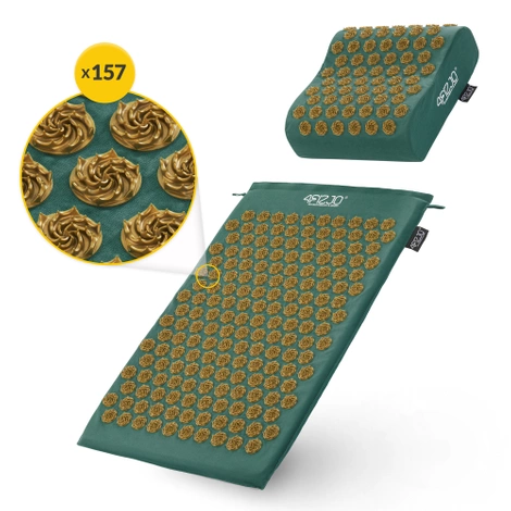 ERGO Akupresurní podložka s polštářem zelená