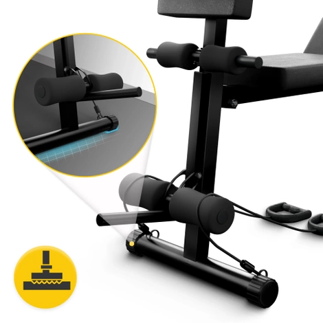 Multifunkční posilovací lavice se stojanem PRO