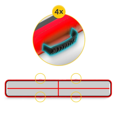 Akrobatická dráha AIR MAT 6 x 1 x 0,15 m s pumpou