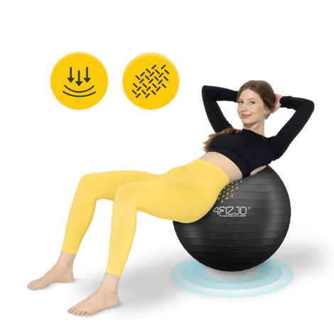 Nafukovací gymnastický míč 65 cm černý