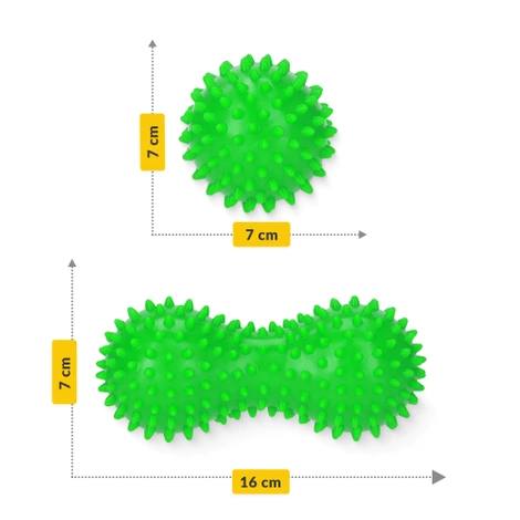 Dvojitý senzorický masážní míček