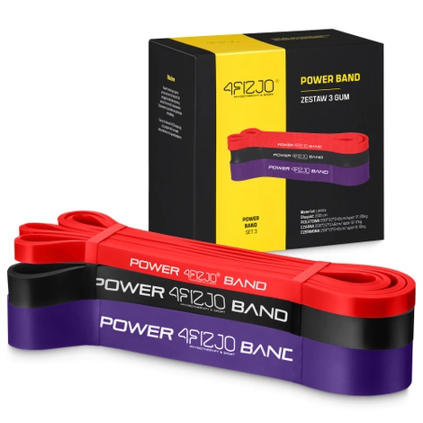 Sada odporových gum POWER BAND 3 ks.