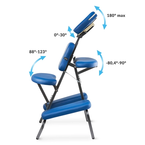 Skládací masážní židle modré