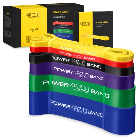 Sada odporových gum POWER BAND 6 ks. 