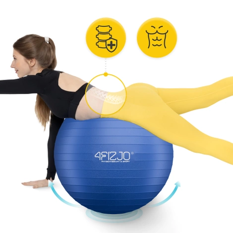 Gymnastický nafukovací míč 85 cm tmavě modrý