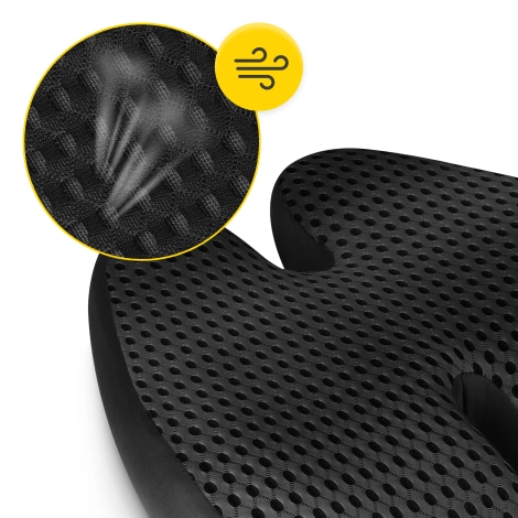 Anatomicky polštář z paměťové pěny černý