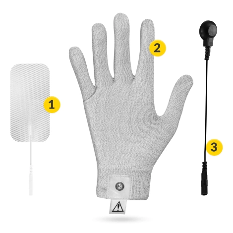 Vodivá páska pro elektrostimulaci dlaně