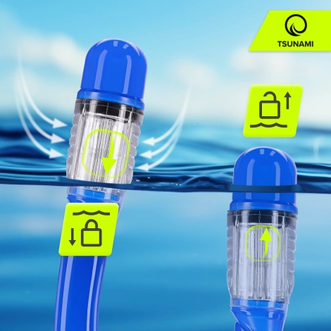 Potápěčská maska se šnorchlem TSUNAMI