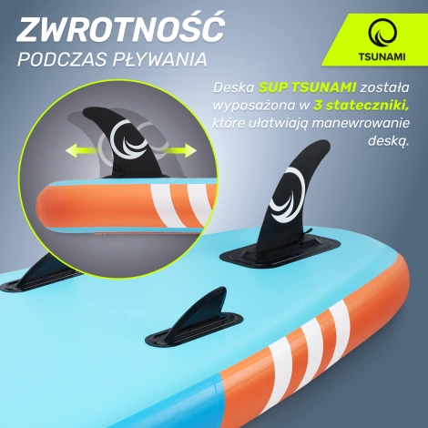 Nafukovací paddleboard SUP TSUNAMI 320cm T02 modrý