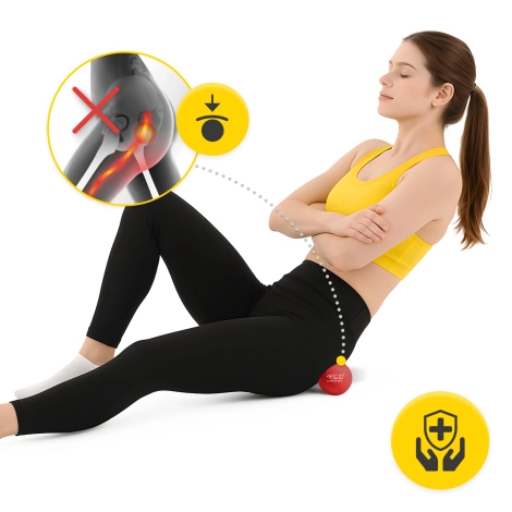 Masážní míč Lacrosse Massage Ball červený