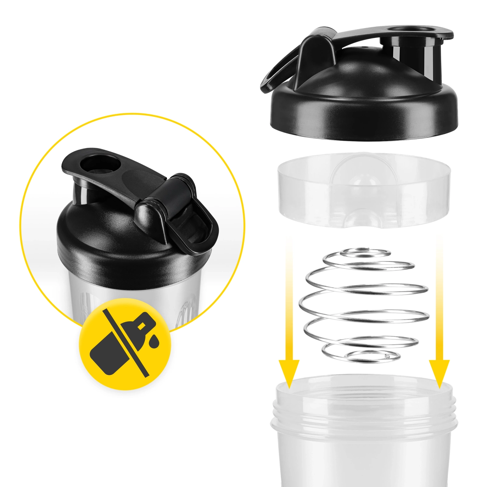 Šejkr PRO se sítkem 650 ml 