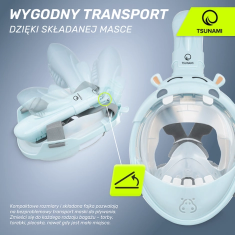 Potápěčská maska pro děti HIPPO TSUNAMI