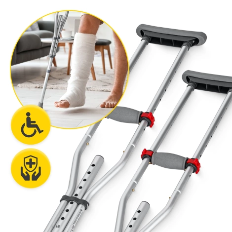 Podpažní berle s nastavitelnou výškou