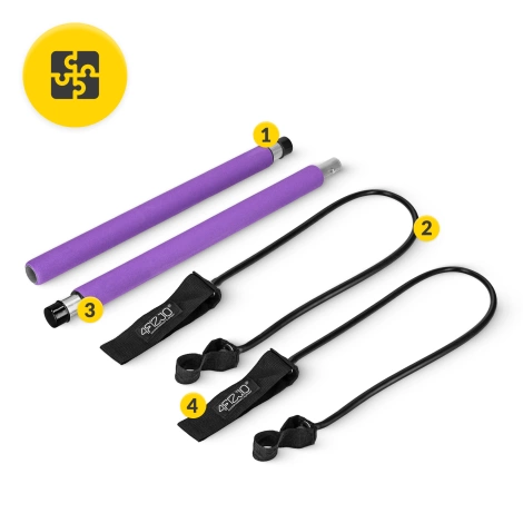 Tyč na pilates s expandéry