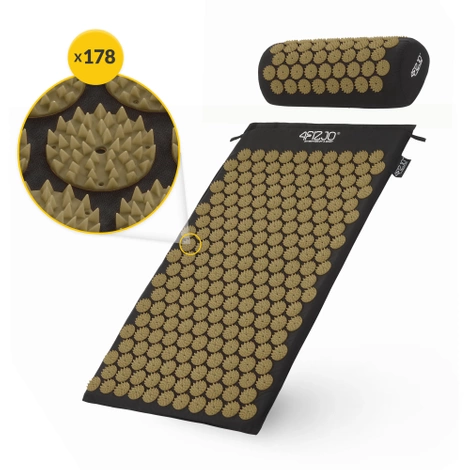 Akupresurní podložka polštářem hnědá