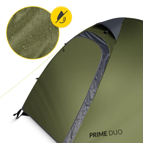 Turistický stan pro dva PRIME DUO MOUNTAIN GOAT zelený