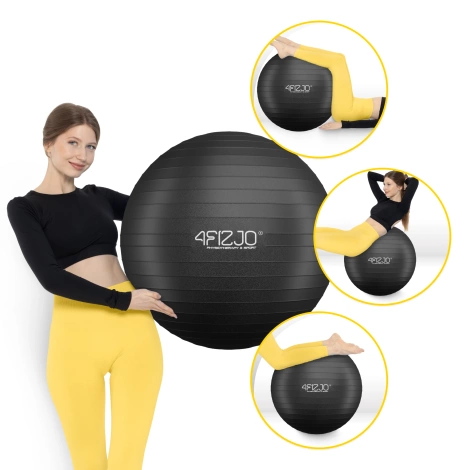 Gymnastický míč 85 cm černý