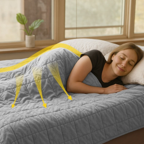 Antistresová zátěžová přikrývka 8 kg