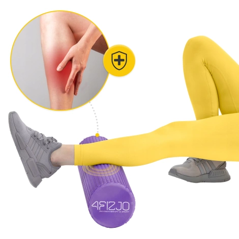 Masážní válec s výstupky CARE+ 60 cm fialový