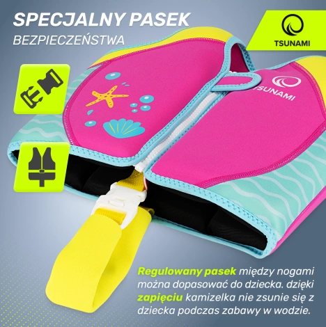 Plovací vesta pro děti ve věku 3–6 let TSUNAMI