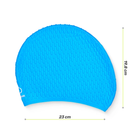 Dámská plavecká čepice TSUNAMI TEXTURE modrá