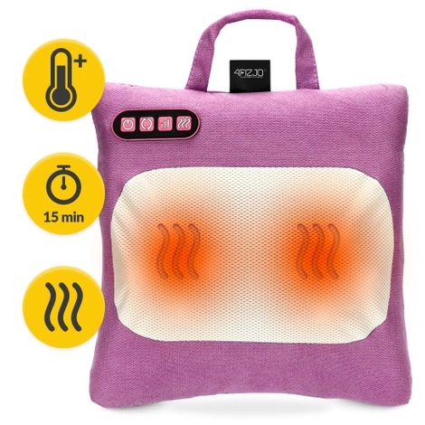 Masážní polštář s vyhříváním LITE fialový