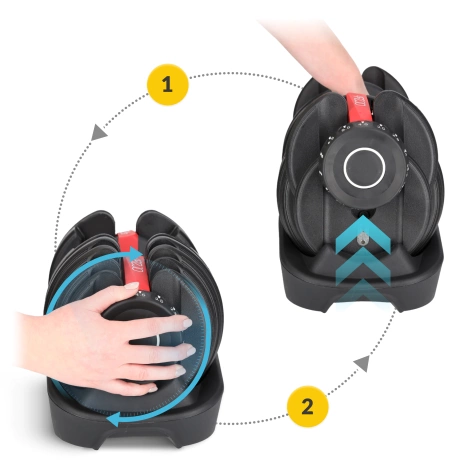 Nastavitelná jednoruční činka Premium 16 kg