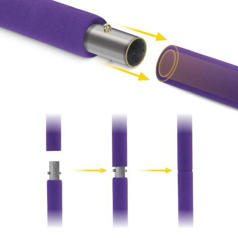 Tyč na pilates s expandéry