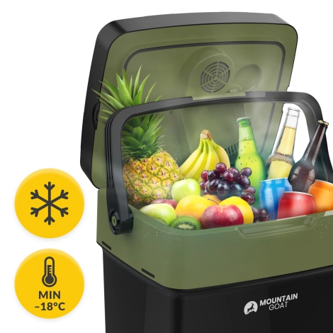 Přenosná turistická lednička Mountain Goat 29L zelená