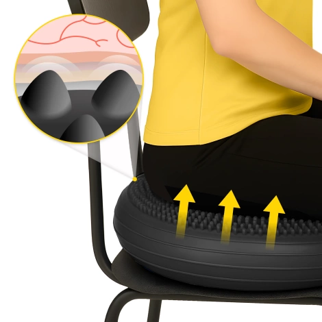 Balanční podložka MED+ 60 cm černá