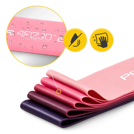 Sada odporových gum MINI POWER BAND 5 ks.